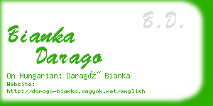 bianka darago business card